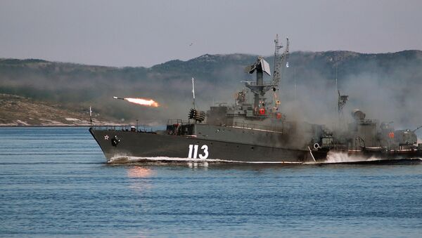 Firing missiles. The Northern Fleet, Severomorsk. - Sputnik International