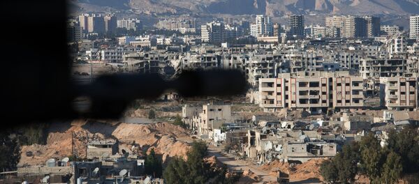 Jobar, a district of Damascus controlled by Jabhat al-Nusra militants - Sputnik International