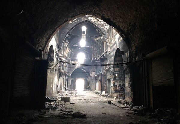 Roofed market in the Old Town of Aleppo. Roofed market in the Old Town of Aleppo. - Sputnik International