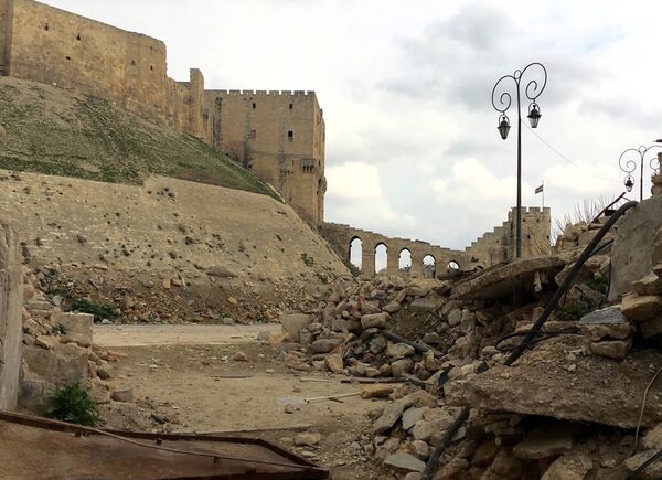 The Citadel, a formidable fortress built on the high hill in the heart of Aleppo, joined the UNESCO World Heritage site list in 1986. The Citadel, a formidable fortress built on the high hill in the heart of Aleppo, joined the UNESCO World Heritage site list in 1986. - Sputnik International