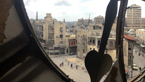 View of the Old Town of Aleppo from the Clock Tower. This 12th-16th-century set of buildings was included into the UNESCO World Heritage list in 1986. - Sputnik International