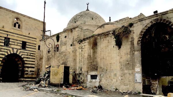 Ancient mosque in the Old Town of Aleppo. - Sputnik International