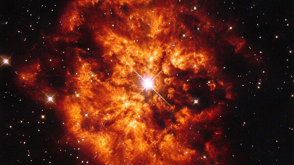 Hubble Space Telescope image of nebula M1-67 around Wolf–Rayet star WR 124 - Sputnik International