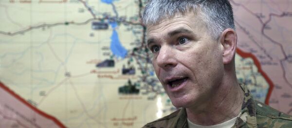 Baghdad-based spokesman for the US-led coalition in Iraq Col. Steve Warren speaks during an interview with The Associated Press in Baghdad, Iraq. - Sputnik International