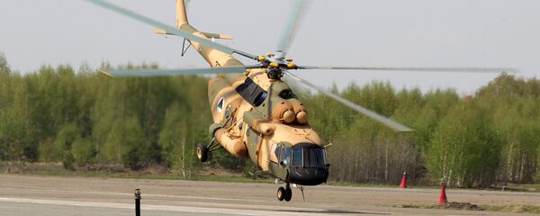 Mi-17 V-5 helicopter is demonstrated at the testing facility of the OAO Kazan Helicopter Plant Mi-17 V-5 helicopter is demonstrated at the testing facility of the OAO Kazan Helicopter Plant - Sputnik International