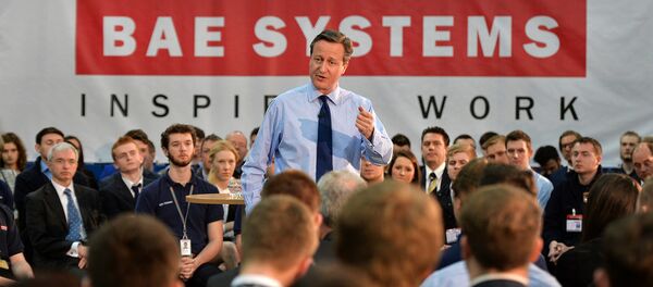 UK PM David Cameron meets apprentices at BAE Systems. UK PM David Cameron meets apprentices at BAE Systems. - Sputnik International