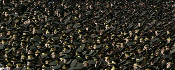 Turkish soldiers parade for modern Turkey's founder Mustafa Kemal Ataturk during a commemoration ceremony in the capital Ankara 10 November 2004 to mark the 66th anniversary of the death of Ataturk Turkish soldiers parade for modern Turkey's founder Mustafa Kemal Ataturk during a commemoration ceremony in the capital Ankara 10 November 2004 to mark the 66th anniversary of the death of Ataturk - Sputnik International