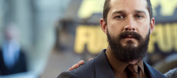 US actor Shia LaBeouf poses during a photocall for the film Fury, on October 18, 2014 in Paris. US actor Shia LaBeouf poses during a photocall for the film Fury, on October 18, 2014 in Paris. - Sputnik International