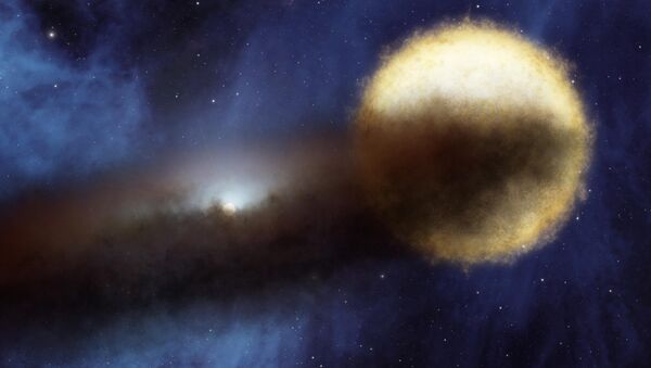 An artist's impression of the Epsilon Aurigae star system - Sputnik International