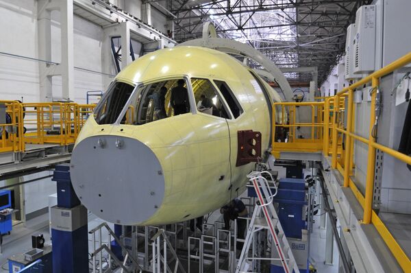 Construction of the MC-21 passenger plane  - Sputnik International