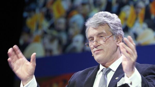 Ukrainian politician Viktor Yushchenko delivers a speech at the Oslo Freedom Forum in Oslo, on May 27, 2015 - Sputnik International