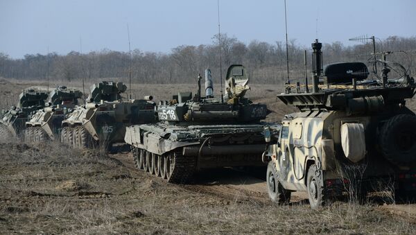 Motorized infantry exercise at Sernovodsky range - Sputnik International