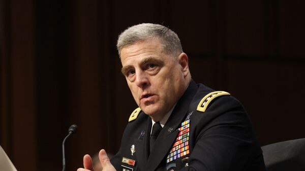 Gen. Mark Milley answers questions at his confirmation hearing to be Chief of Staff of the Army at the Senate Armed Services Committee on July 21, 2015. - Sputnik International