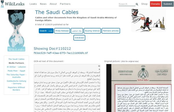 The Saudi Cables - Sputnik International