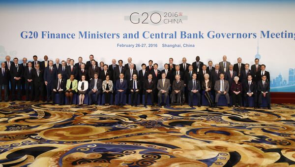 G20 Finance Ministers and Central Bank Governors Meeting at the Pudong Shangri-la Hotel in Shanghai, Saturday, Feb. 27, 2016 - Sputnik International
