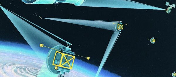 Soviet space-based strategic defenses; DIA artist's rendering from the 1980s. Soviet space-based strategic defenses; DIA artist's rendering from the 1980s. - Sputnik International