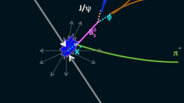 X(5568) decays via the strong interaction into a Bs0 and pi+ mesons. The Bs0 meson decays into a J/psi and a phi meson, and these in turn decay into 2 muons and 2 kaons, respectively - Sputnik International