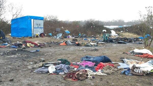 Jungle migrant camp in the French northern port city of Calais - Sputnik International