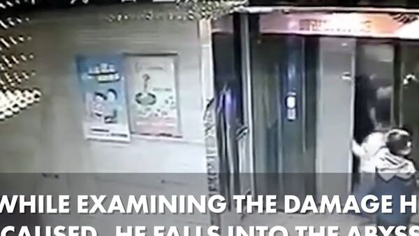 This elevator nightmare was caught on tape - Sputnik International