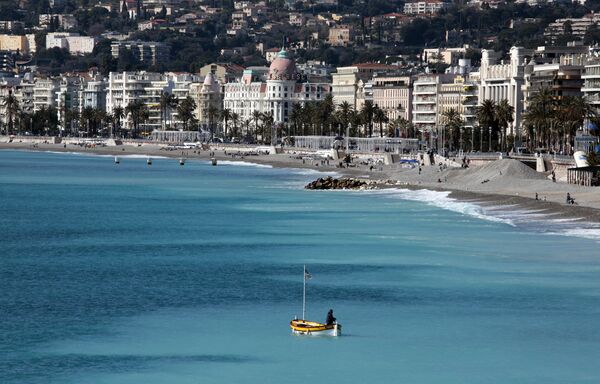 A general view shows the beach of the Promenade Des Anglais in Nice, southeastern France, March 1, 2016. A general view shows the beach of the Promenade Des Anglais in Nice, southeastern France, March 1, 2016. - Sputnik International