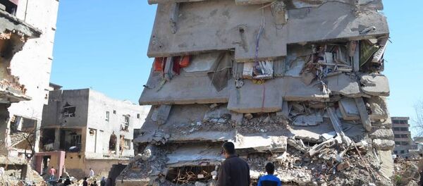 A ruined building in Cizre. A ruined building in Cizre. - Sputnik International