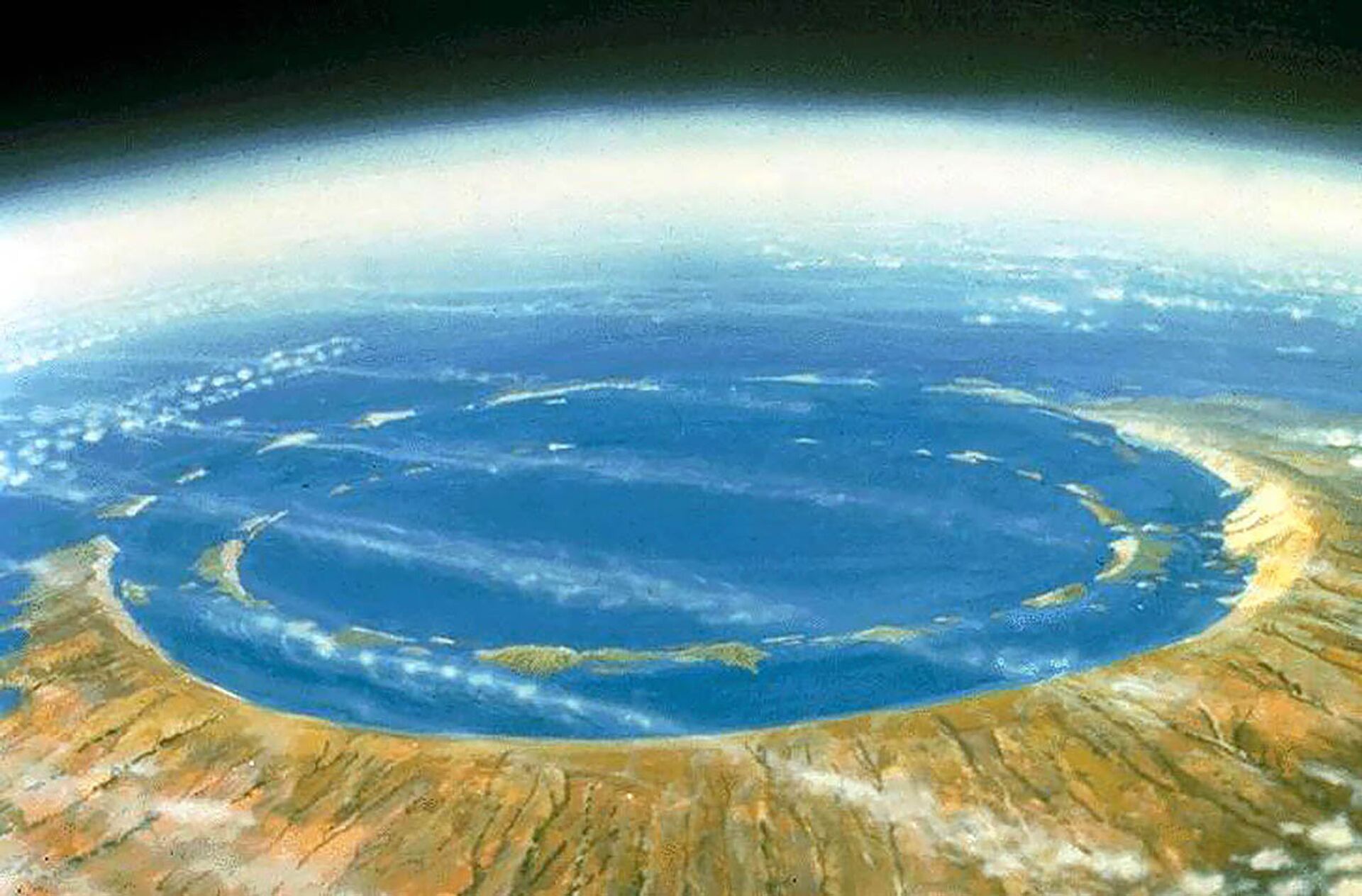 Самый крупный кратер на земле. Ударный кратер Чиксулуб. Кратер Чиксулуб Мексика. Полуостров Юкатан кратер. Кратер Чиксулуб на полуострове Юкатан.