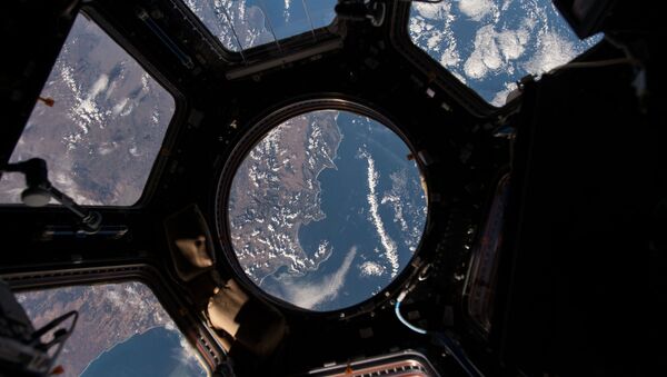 A view of Earth out of the International Space Station's illuminator, taken by NASA astronaut Scott Kelly. - Sputnik International