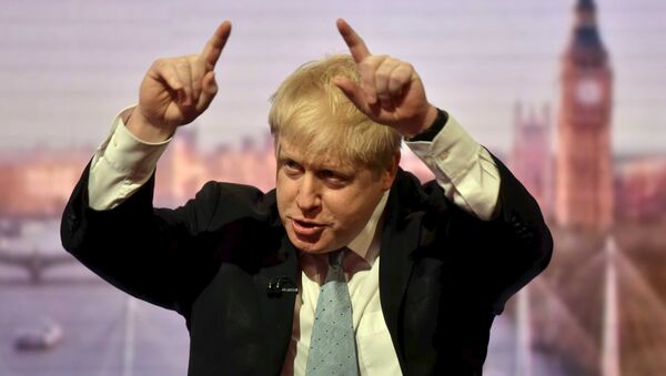 London Mayor Boris Johnson is seen speaking on the BBC's Andrew Marr Show in this photograph received via the BBC in London, Britain March 6, 2016 - Sputnik International