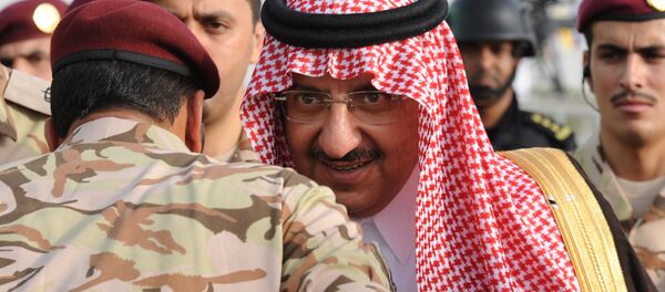 Saudi Crown Prince and Interior Minister Prince Mohammed bin Nayef bin Abdulaziz arrives to attend a graduation ceremony of members of Saudi Special Forces in the capital Riyadh, on May 19, 2015. - Sputnik International