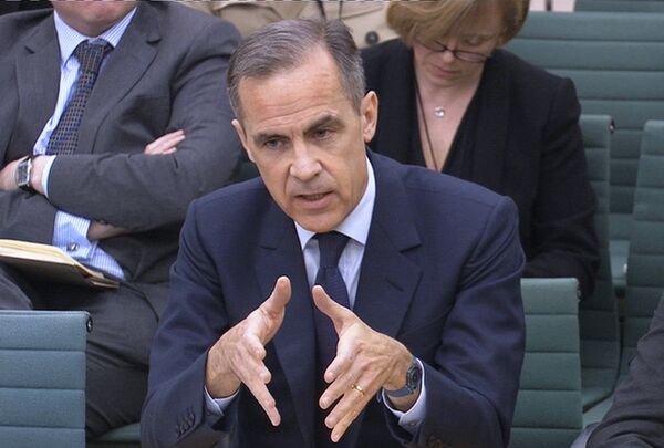 A still image from video shows Bank of England Governor Mark Carney speaking to members of Britain's parliament about the country's membership of the European Union, in London, Britain March 8, 2016. A still image from video shows Bank of England Governor Mark Carney speaking to members of Britain's parliament about the country's membership of the European Union, in London, Britain March 8, 2016. - Sputnik International