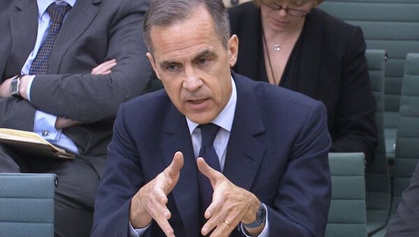 A still image from video shows Bank of England Governor Mark Carney speaking to members of Britain's parliament about the country's membership of the European Union, in London, Britain March 8, 2016. - Sputnik International