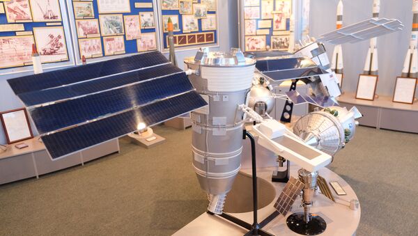 A model of the Resurs-P space probe. The originals were launched to space in 2013 and 2014 - Sputnik International