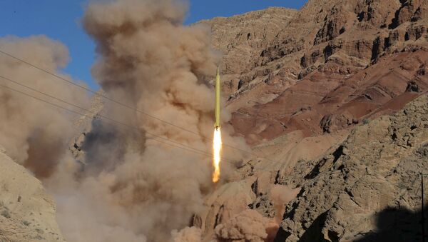 A ballistic missile is launched and tested in an undisclosed location, Iran, March 9, 2016. - Sputnik International