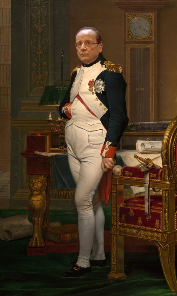 François Hollande as Napoléon Bonaparte - Sputnik International