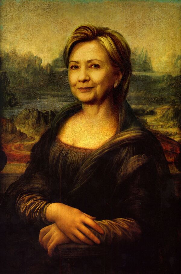 Hillary Clinton as Mona Lisa - Sputnik International