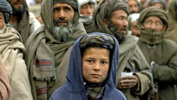Afghan boy in camp for displaced - Sputnik International
