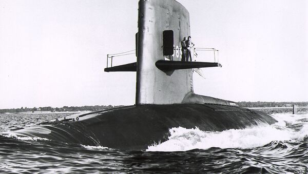 The nuclear submarine USS Scorpion is seen in the Atlantic Ocean in 1968 - The nuclear attak submarine Scorpion which was reported overdue at sea by the Pentagon May 27, 1968 - Sputnik International
