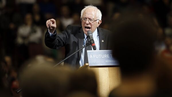 Democratic presidential candidate, Sen. Bernie Sanders, I-Vt., speaks during a campaign stop on Sunday, March 13, 2016, at Ohio State University in Columbus, Ohio - Sputnik International