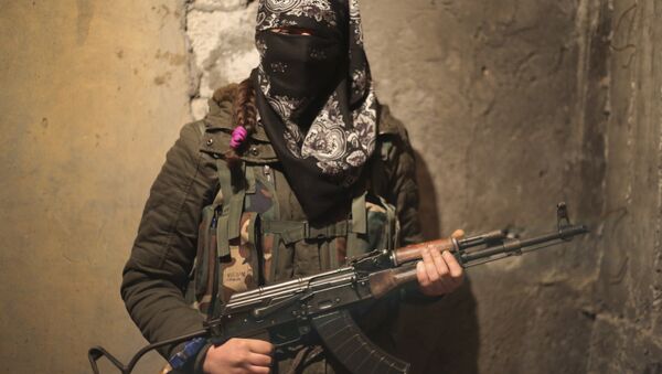 Female Kurdish fighter (File) - Sputnik International