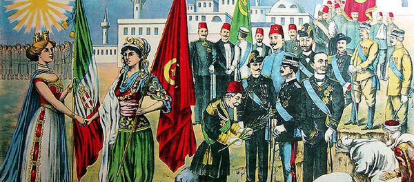 Italy's representation of the takeover of Ottoman Tripolitania in 1911 Italy's representation of the takeover of Ottoman Tripolitania in 1911 - Sputnik International