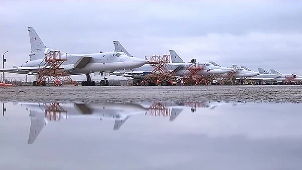 Tupolev Tu-22M3 strategic bombers hit terrorists in Syria - Sputnik International