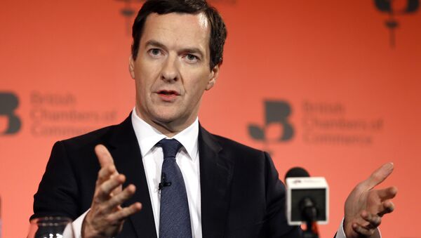 Britain's Chancellor George Osborne speaks during the British Chambers of Commerce annual conference in London (File) - Sputnik International