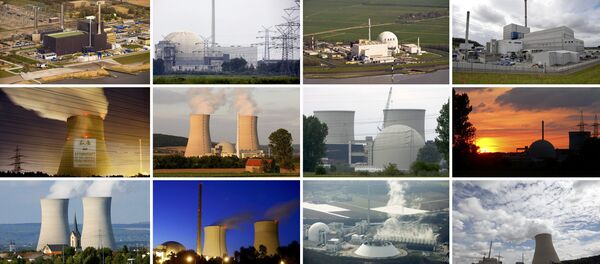 File combination picture of German nuclear power plants. - Sputnik International