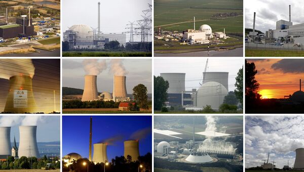 File combination picture of German nuclear power plants. - Sputnik International