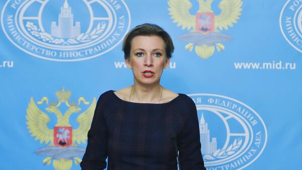 Russian Foreign Ministry Spokesperson Maria Zakharova during a press briefing on the current foreign policy issues - Sputnik International