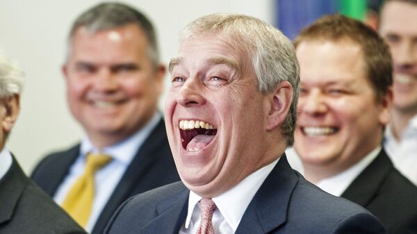 Britain's Prince Andrew, Duke of York pictured laughing. - Sputnik International