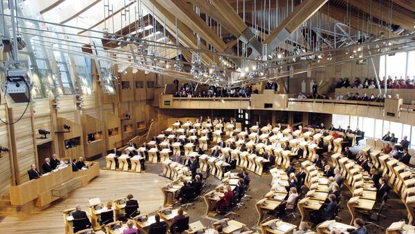 Scottish lawmakers at the new Scottish Parliament building, in Edinburgh. (File) - Sputnik International