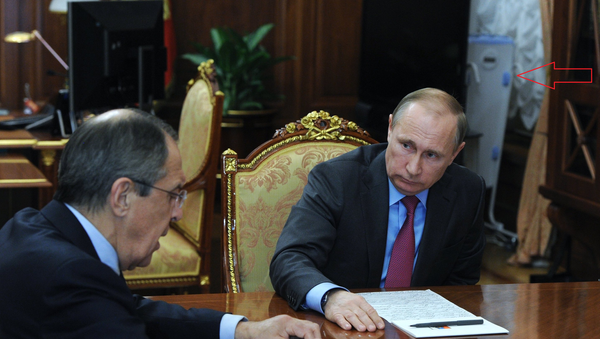 March 16, 2016. President of Russia Vladimir Putin, right, and Russian Minister of Foreign Affairs Sergey Lavrov during a meeting in the Kremlin. - Sputnik International