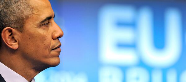 US President Barack Obama holds a press conference during the EU-US Summit at the European Headquarters in Brussels on March 26, 2014. US President Barack Obama holds a press conference during the EU-US Summit at the European Headquarters in Brussels on March 26, 2014. - Sputnik International