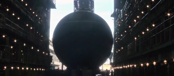 New Black Sea Fleet Submarine Launched in Saint Petersburg - Sputnik International